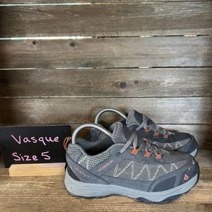 Childrens Big Kids Vasque Monolith Gray Waterproof Hiking Shoes Sneakers Size‎ 5